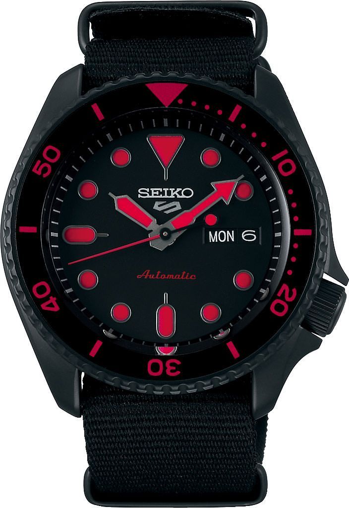 Seiko 5 Sports  Black Dial 42.5 mm Automatic Watch For Men - 1