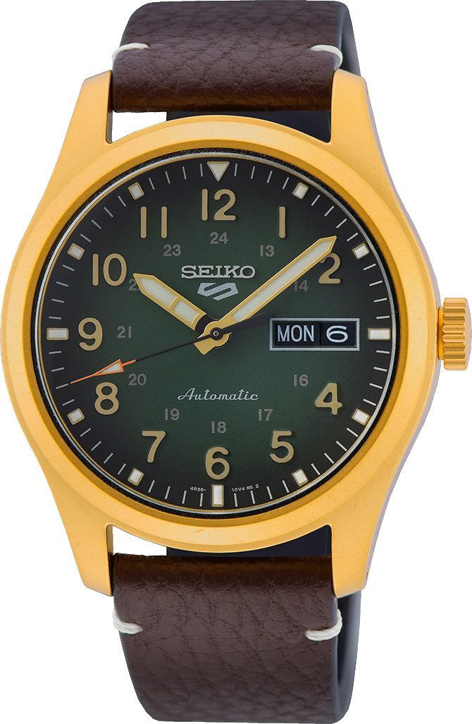 Seiko 5 Sports  Green Dial 39.4 mm Automatic Watch For Men - 1