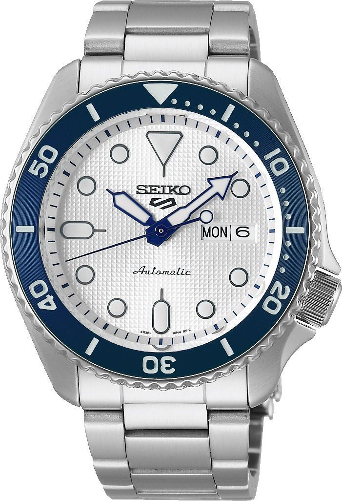 Seiko 5 Sports  White Dial 42.5 mm Automatic Watch For Men - 1