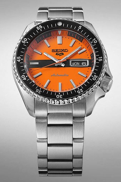 Seiko 5 Sports SKX Orange Dial 42.5 mm Automatic Watch For Men - 2