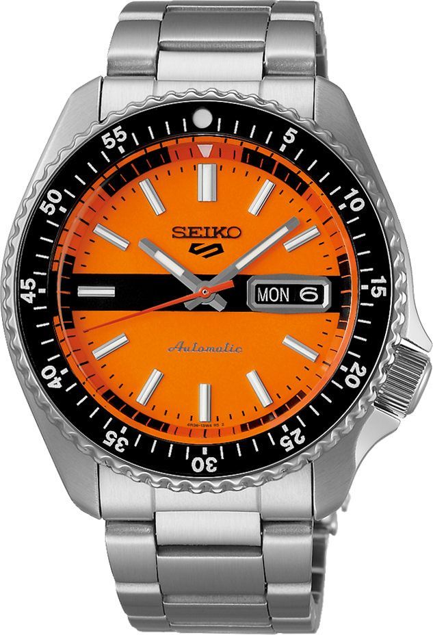 Seiko 5 Sports SKX Sports Style Orange Dial 42.5 mm Manual Winding Watch For Men - 1