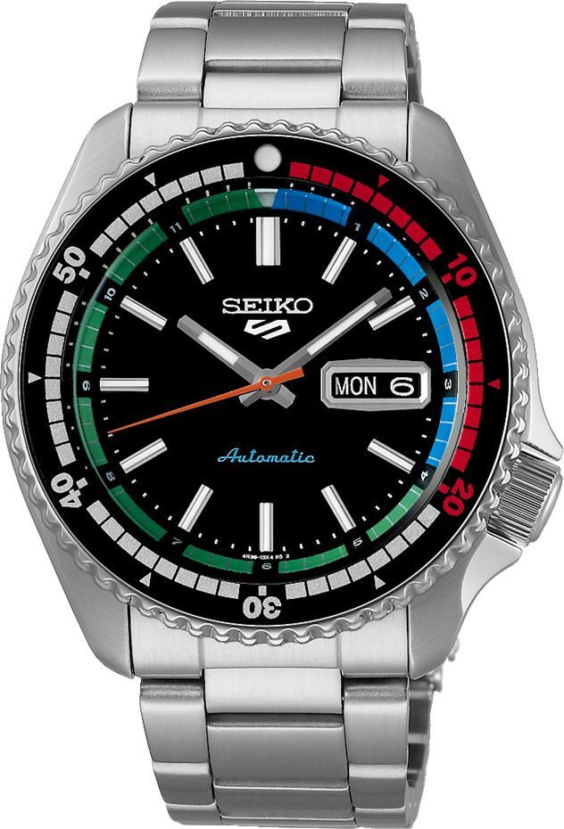 Seiko 5 Sports SKX Sports Style Black Dial 42.5 mm Manual Winding Watch For Men - 1