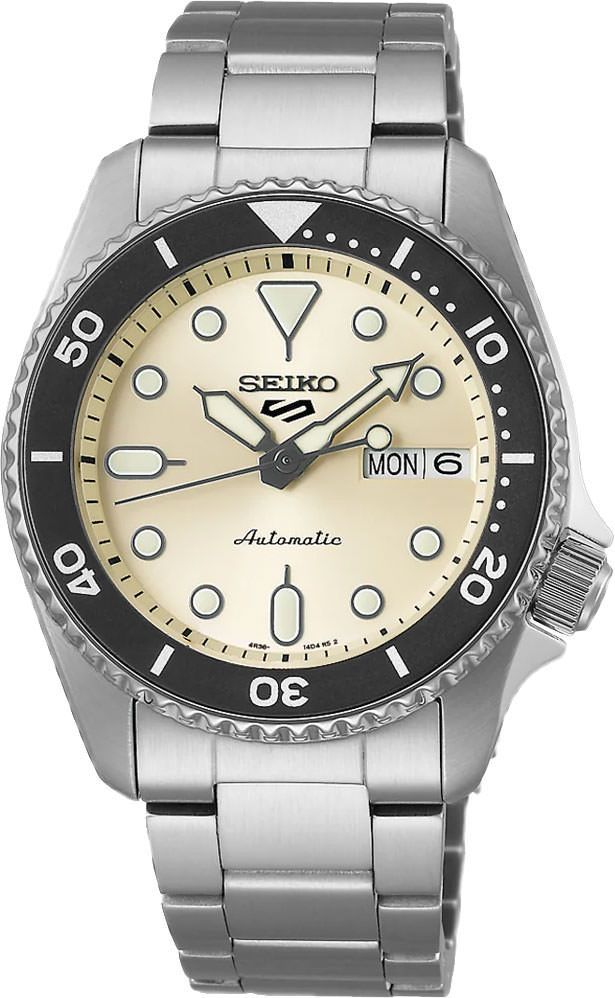 Seiko 5 Sports SKX Sports Style White Dial 38 mm Manual Winding Watch For Men - 1