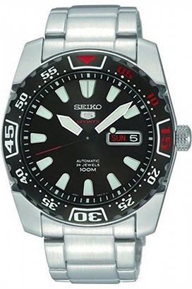 Seiko 5 Sports  Black Dial 41 mm Automatic Watch For Men - 1