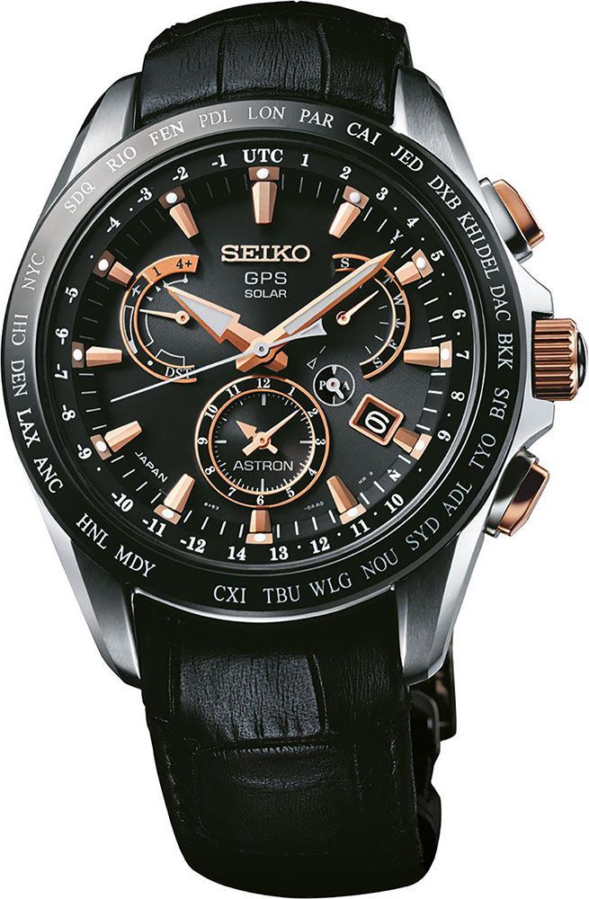 Seiko Astron  Black Dial 45 mm Quartz Watch For Men - 1