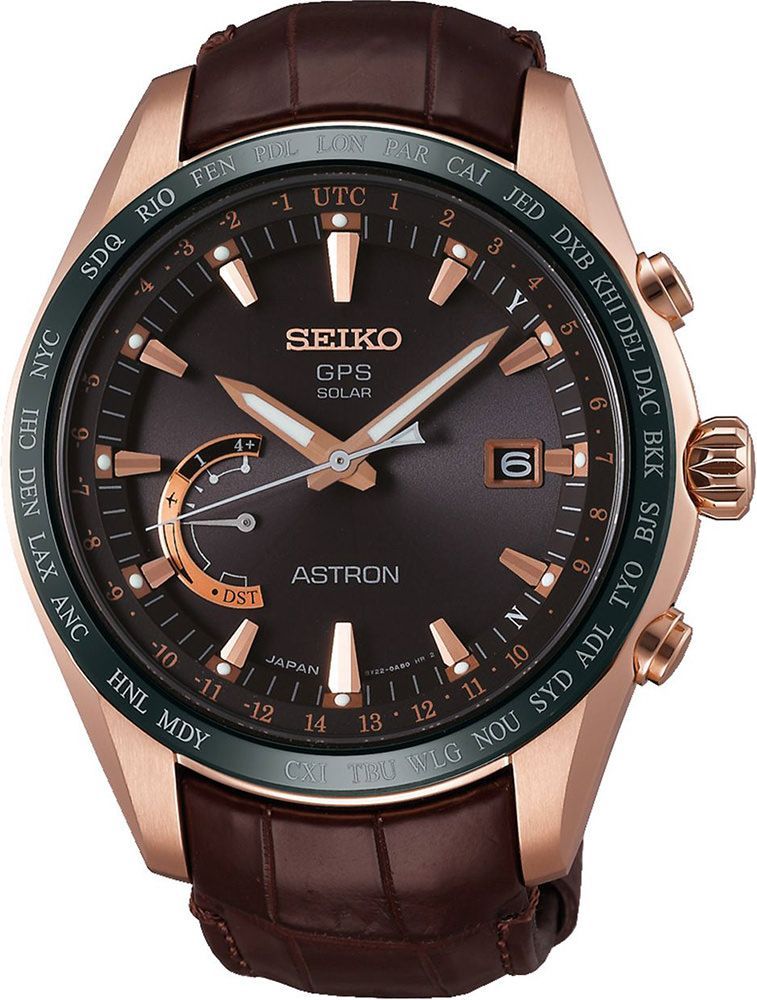 Seiko Astron  Brown Dial 44.8 mm Quartz Watch For Men - 1