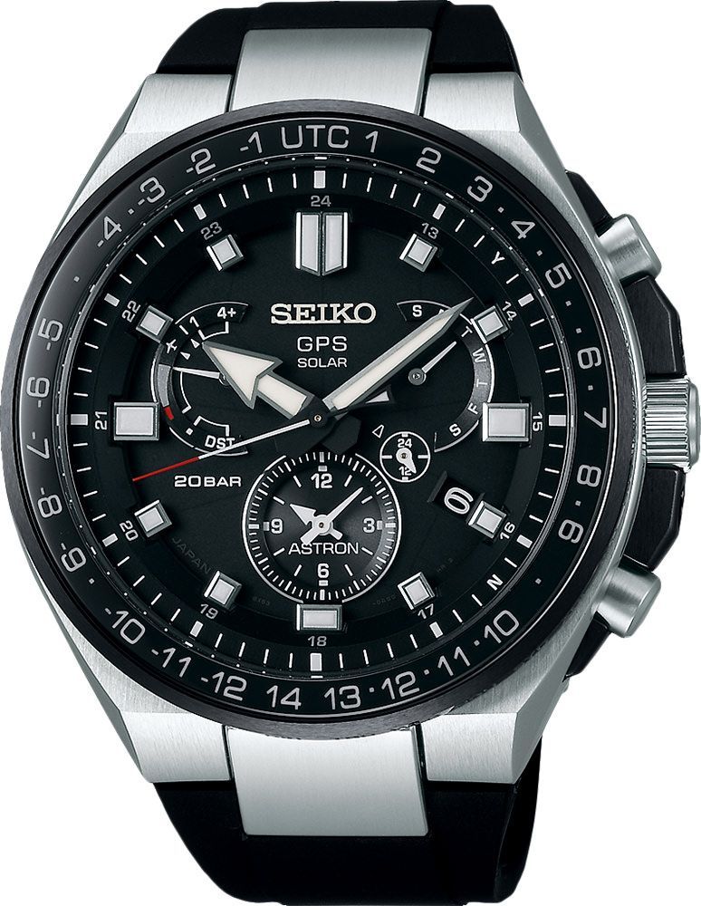 Seiko Astron  Black Dial 46.7 mm Quartz Watch For Men - 1