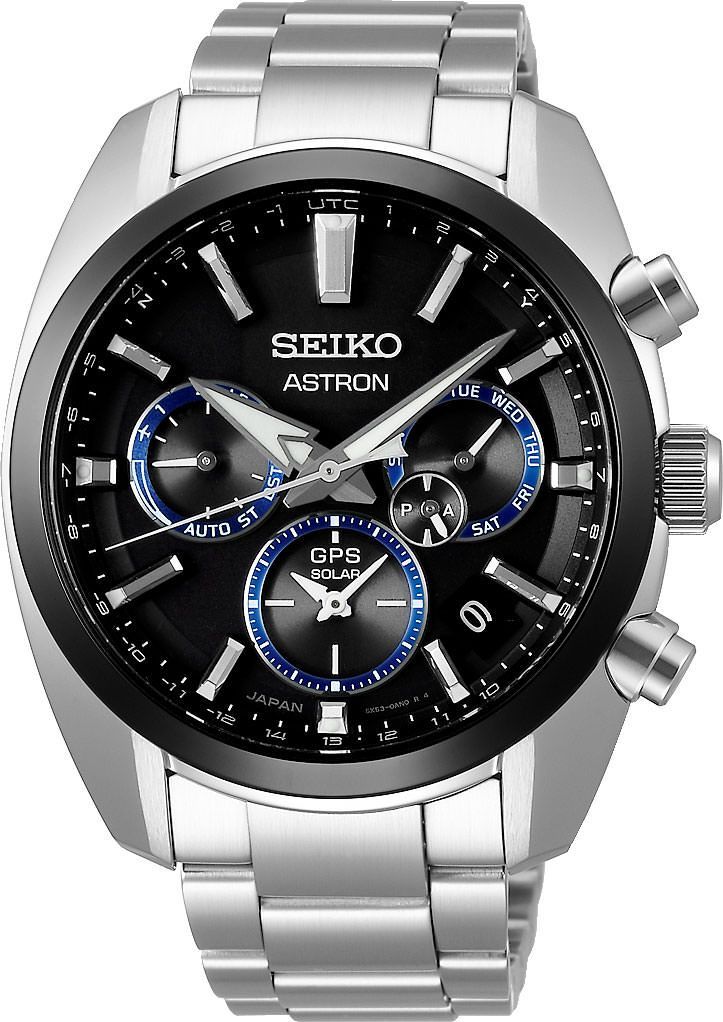 Seiko  42.7 mm Watch in Black Dial For Men - 1