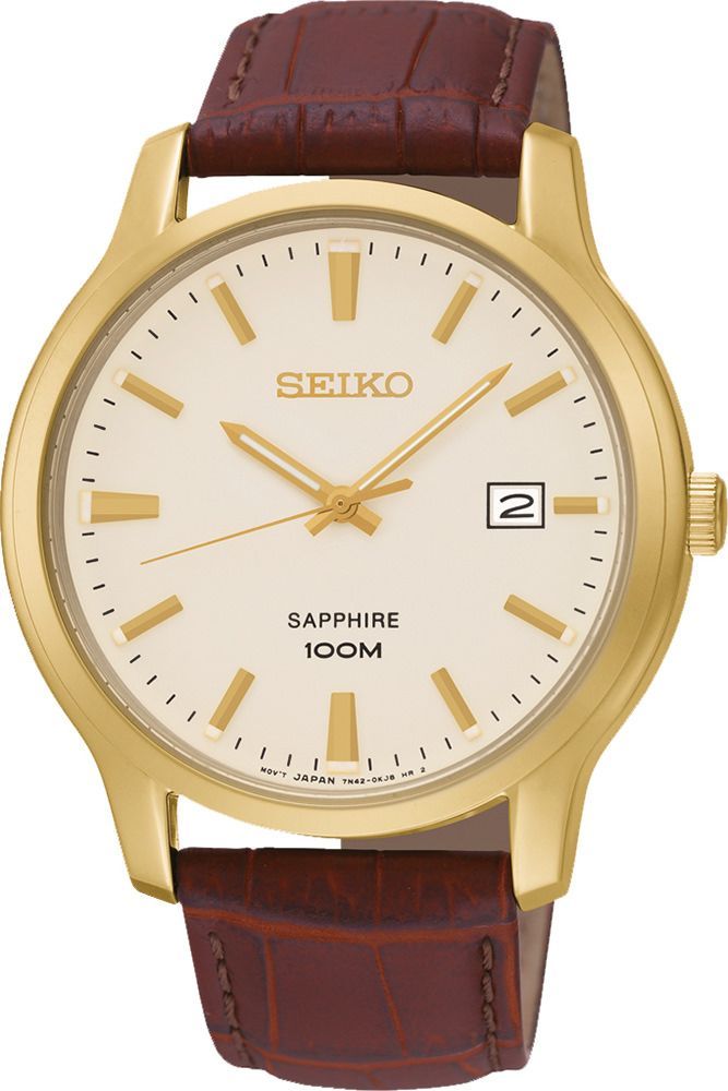 Seiko   White Dial 40.9 mm Quartz Watch For Men - 1