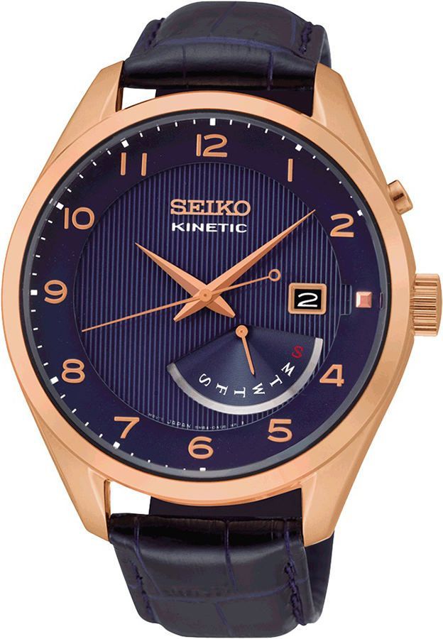 Seiko Classic  Blue Dial 42 mm Solar Powered Watch For Men - 1
