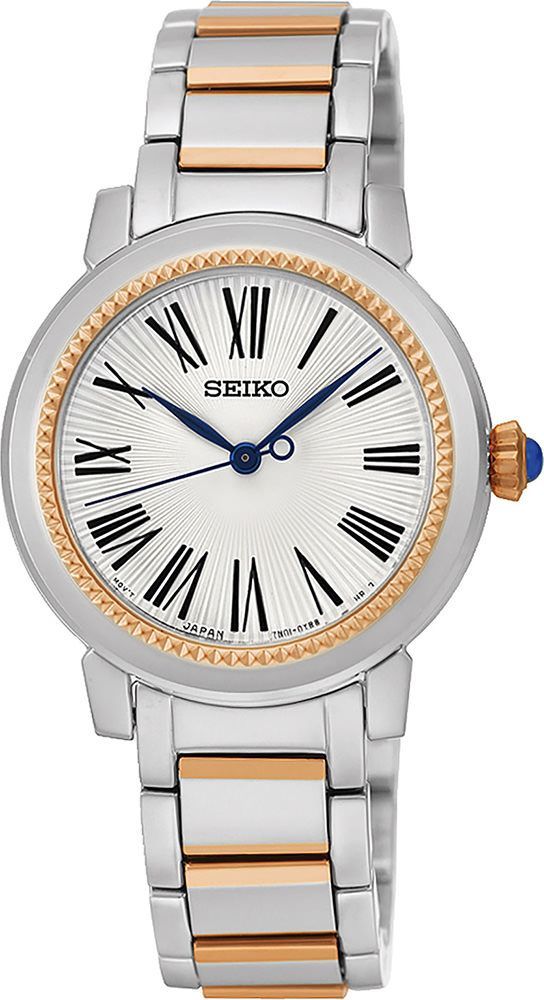 Seiko Discover More  Silver Dial 30 mm Quartz Watch For Women - 1