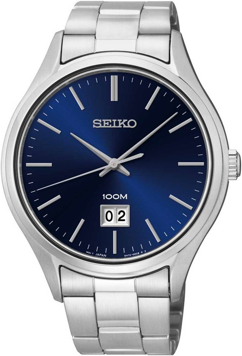 Seiko   Blue Dial 42 mm Quartz Watch For Men - 1
