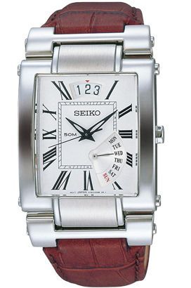 Seiko  38 mm Watch in White Dial For Men - 1