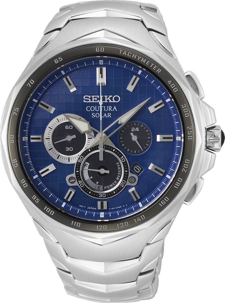 Seiko Coutura  Blue Dial 45.5 mm Solar Powered Watch For Men - 1