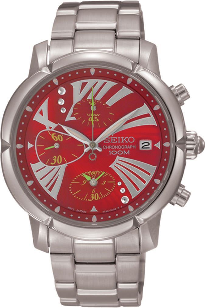 Seiko  37 mm Watch in Red Dial For Women - 1
