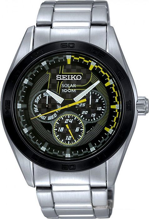 Seiko Criteria  Black Dial 42 mm Quartz Watch For Men - 1