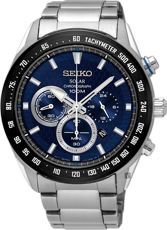Seiko Criteria  Blue Dial 43.6 mm Quartz Watch For Men - 1