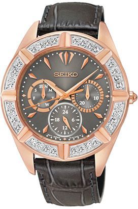 Seiko  37 mm Watch in Black Dial For Women - 1