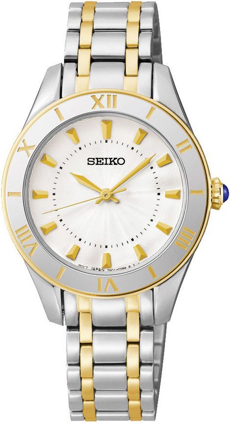 Seiko  30 mm Watch in Silver Dial For Women - 1
