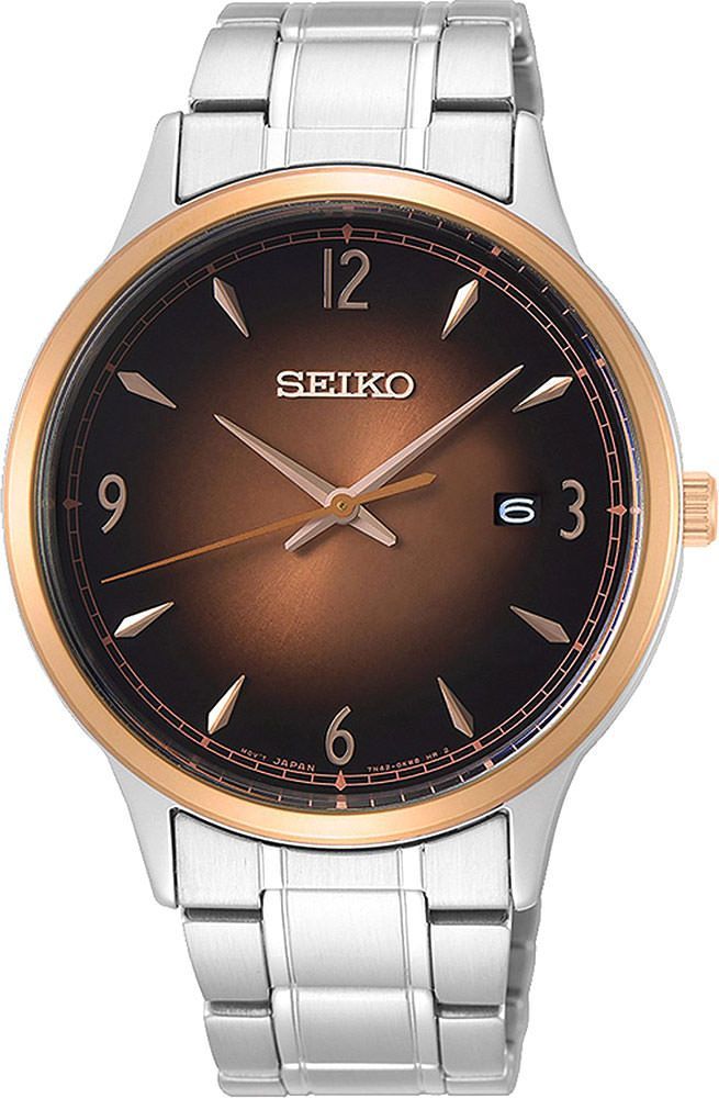 Seiko  40.6 mm Watch in Brown Dial For Men - 1