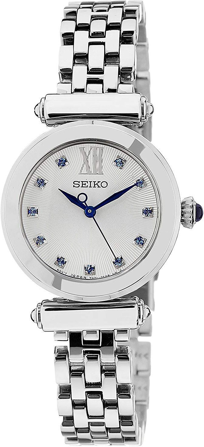 Seiko Discover More  White Dial 27.5 mm Quartz Watch For Women - 1
