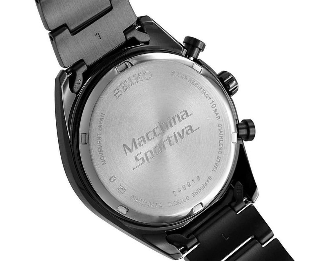Seiko Macchina Sportiva  Black Dial 41.4 mm Quartz Watch For Men - 2