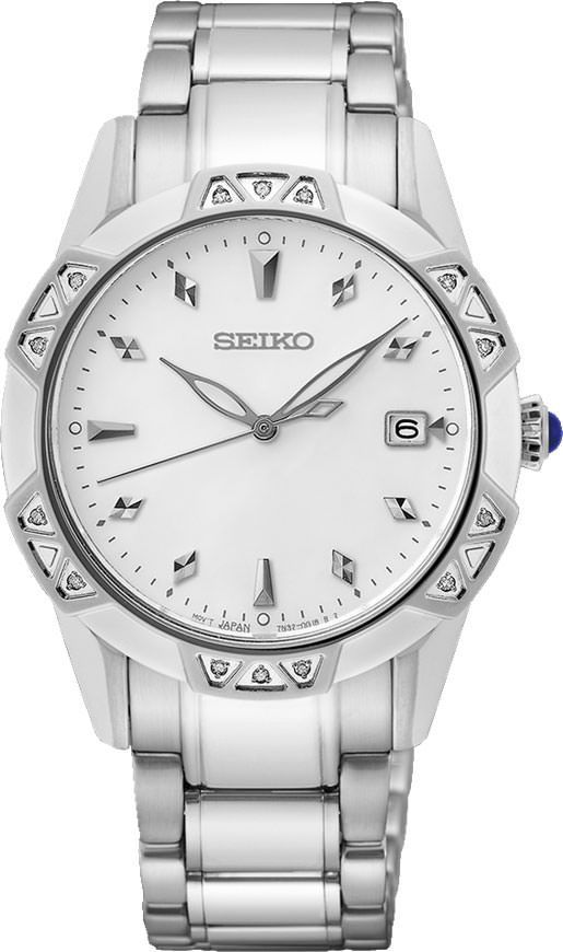 Seiko Dress  White Dial 33.2 mm Quartz Watch For Women - 1