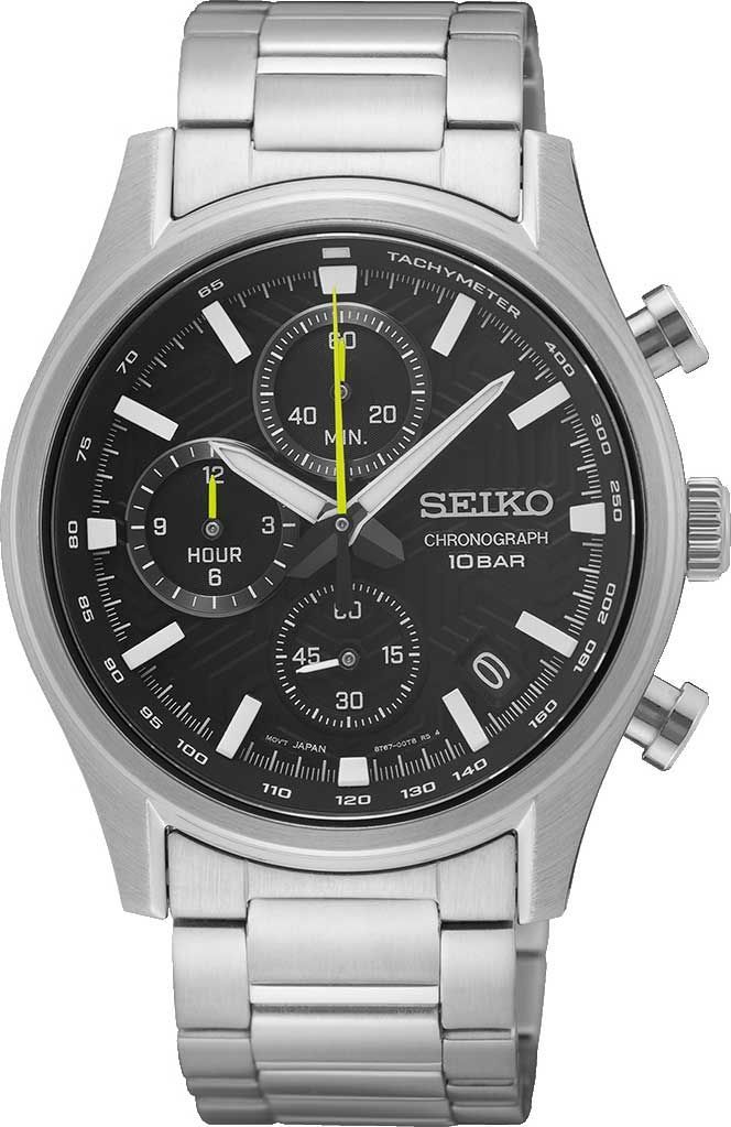 Seiko Dress  Black Dial 39.5 mm Quartz Watch For Men - 1