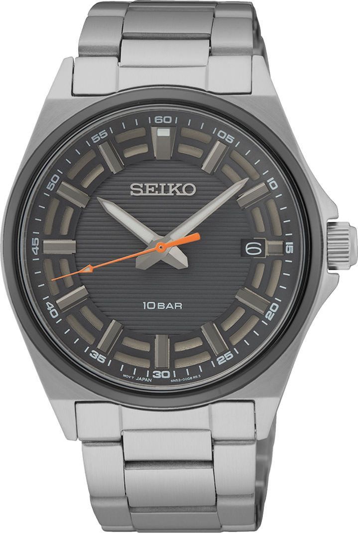 Seiko  40 mm Watch in Grey Dial For Men - 1