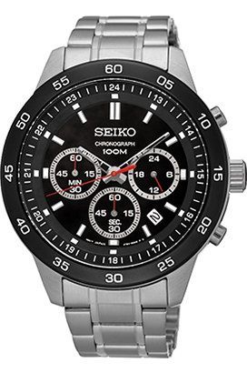 Seiko Promo  Black Dial 41 mm Quartz Watch For Men - 1