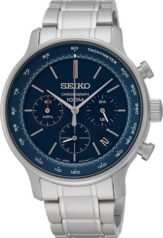 Seiko Dress  Blue Dial 44 mm Quartz Watch For Men - 1