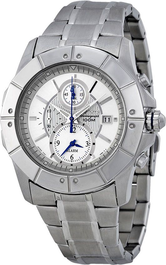 Seiko  43 mm Watch in Silver Dial For Men - 1