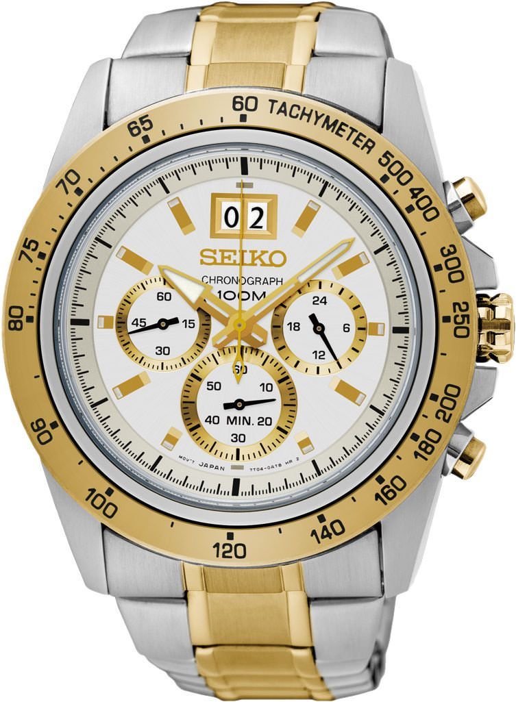 Seiko Lord  Silver Dial 44.2 mm Quartz Watch For Men - 1