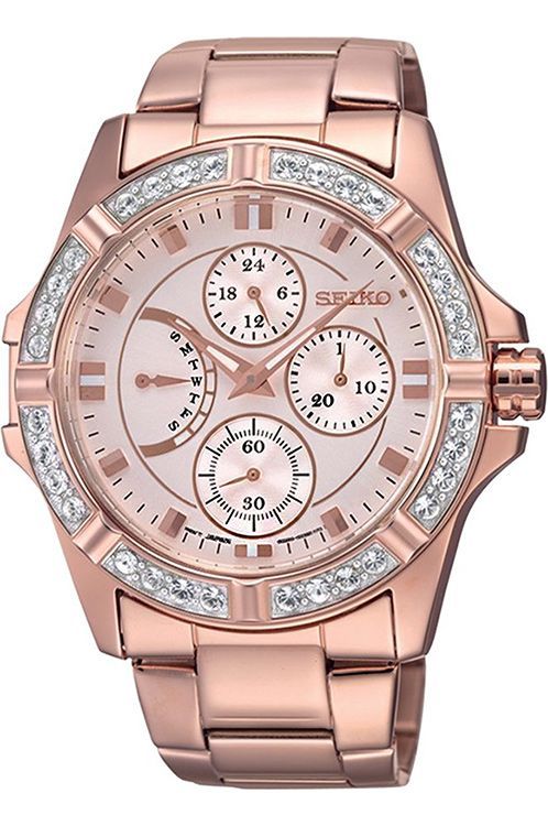 Seiko Lord  Pink Dial 39 mm Quartz Watch For Women - 1