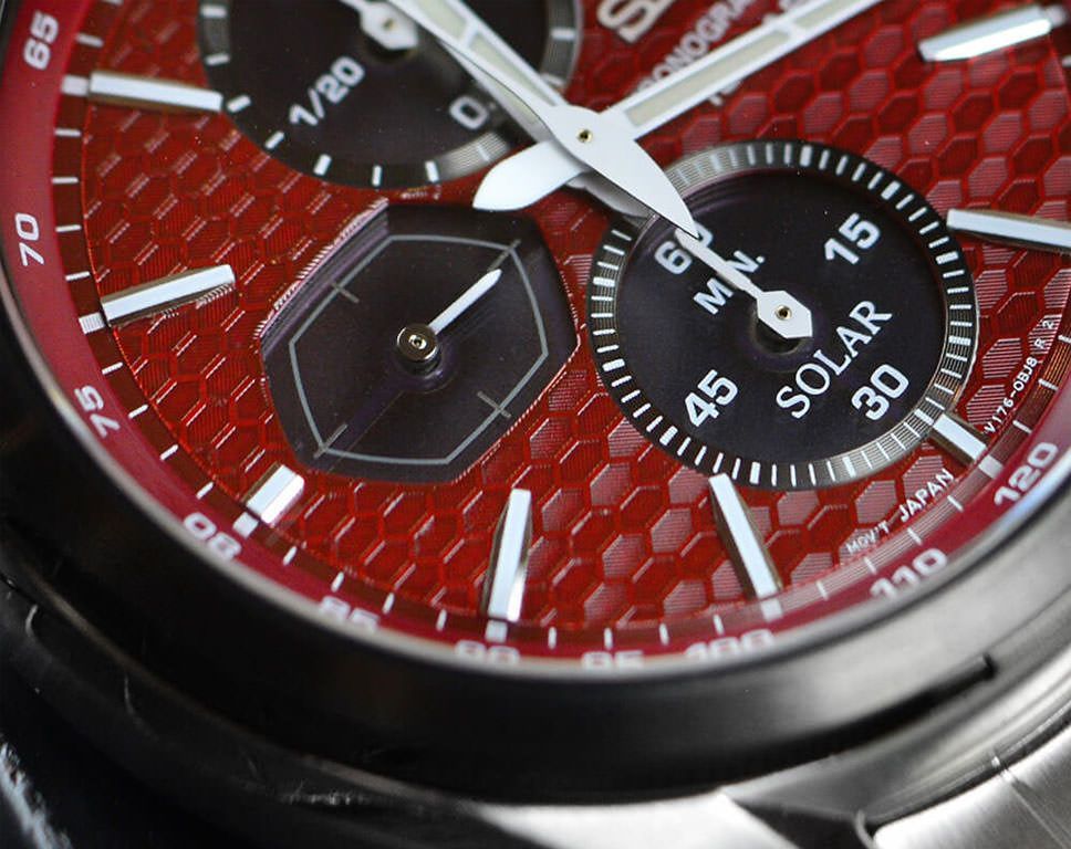 Seiko  41.4 mm Watch in Red Dial For Men - 3