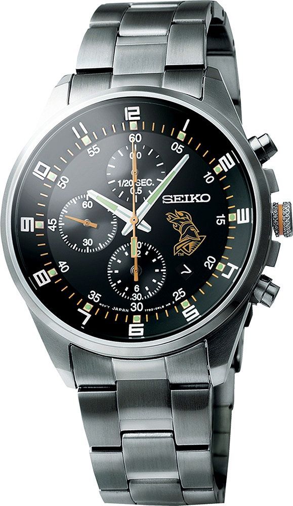 Seiko Dress  Black Dial 42 mm Quartz Watch For Men - 1
