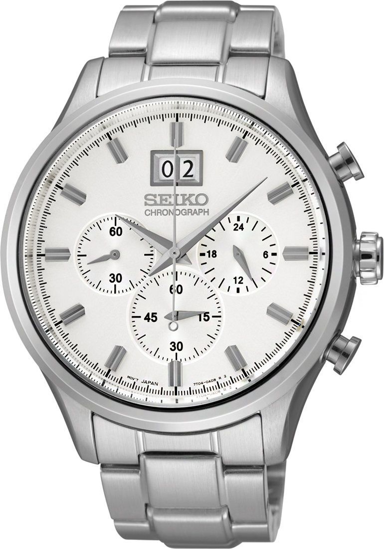 Seiko  43 mm Watch in White Dial For Men - 1