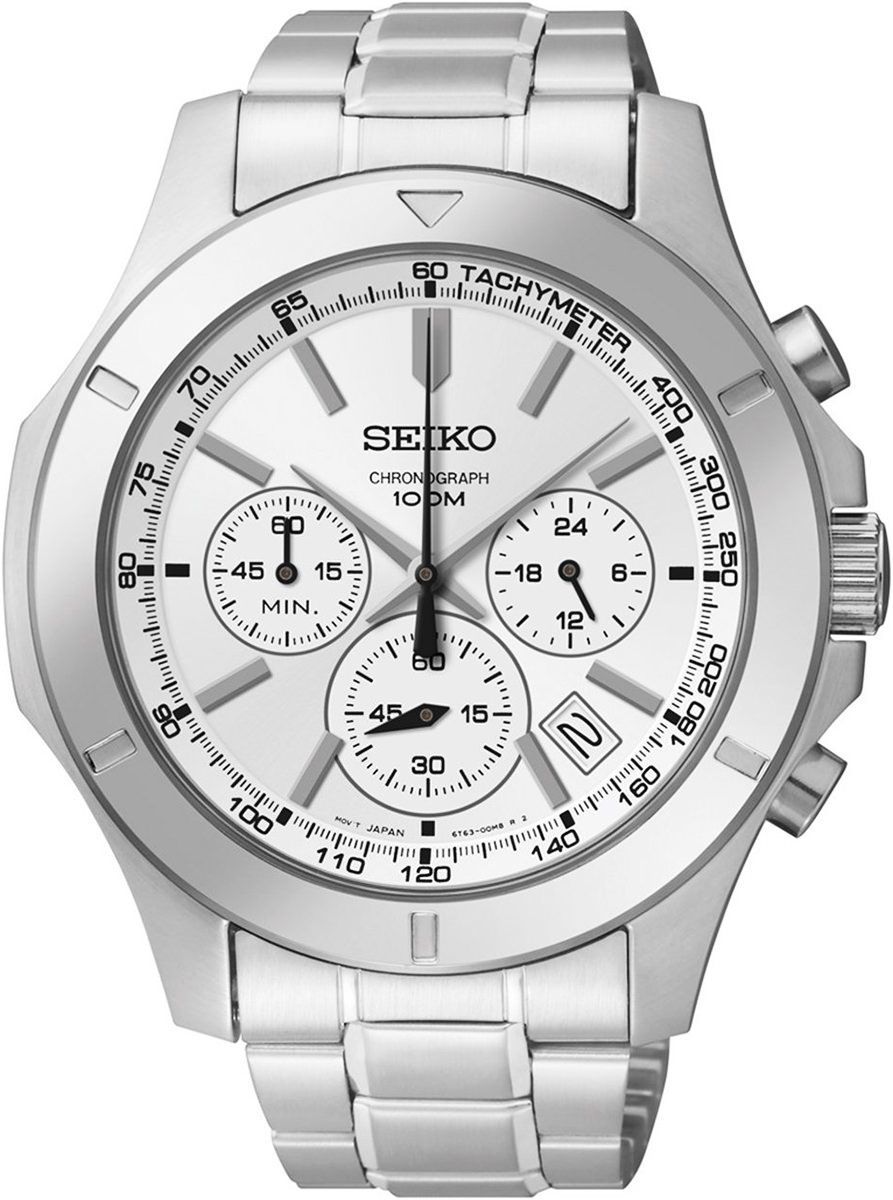 Seiko Promo  White Dial 45 mm Quartz Watch For Men - 1