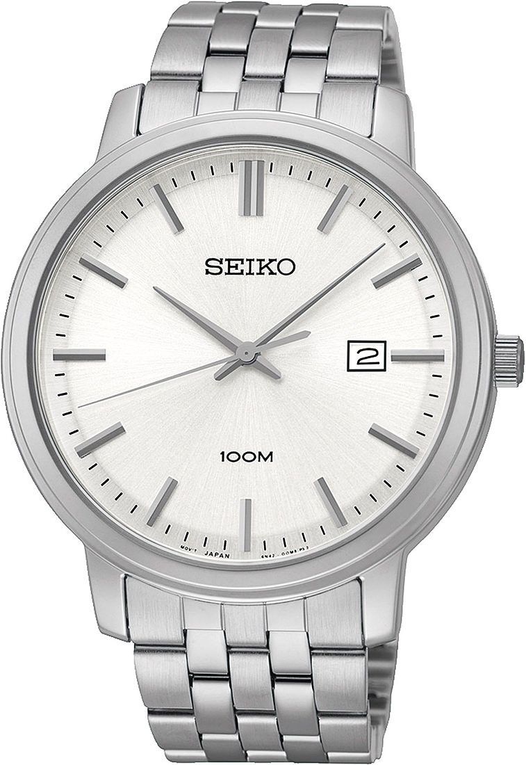 Seiko Mens  Silver Dial 42 mm Quartz Watch For Men - 1