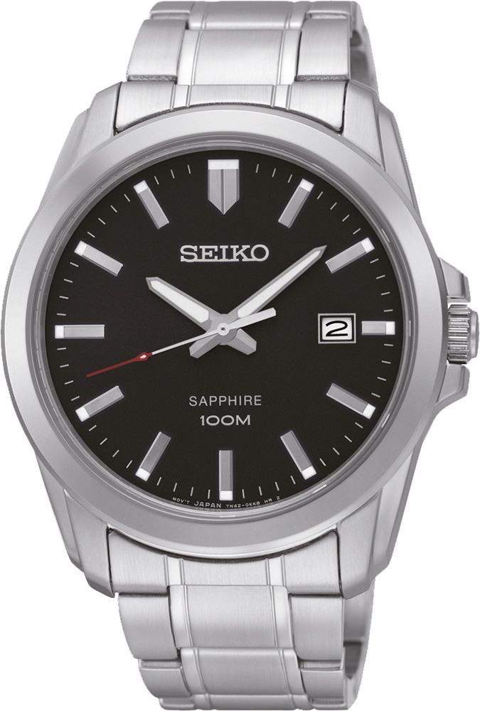 Seiko Neo Classic  Black Dial 41 mm Quartz Watch For Men - 1