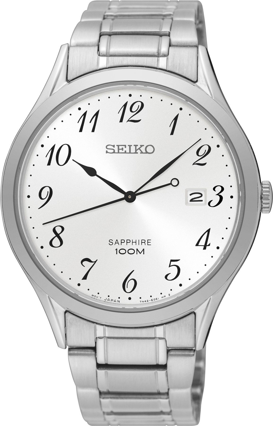 Seiko Neo Classic  White Dial 40 mm Quartz Watch For Men - 1