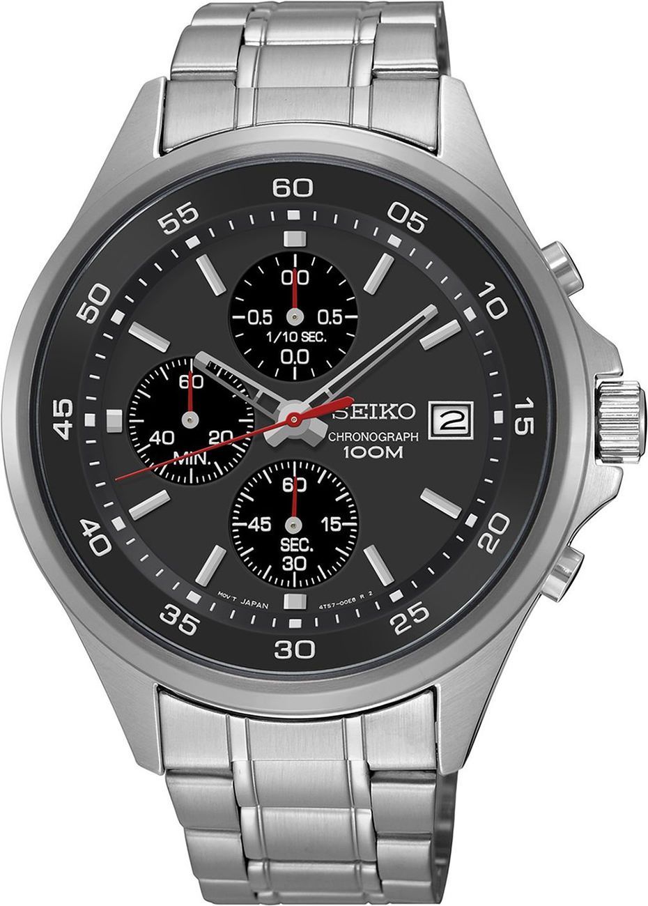Seiko Neo Sports  Grey Dial 43 mm Quartz Watch For Men - 1