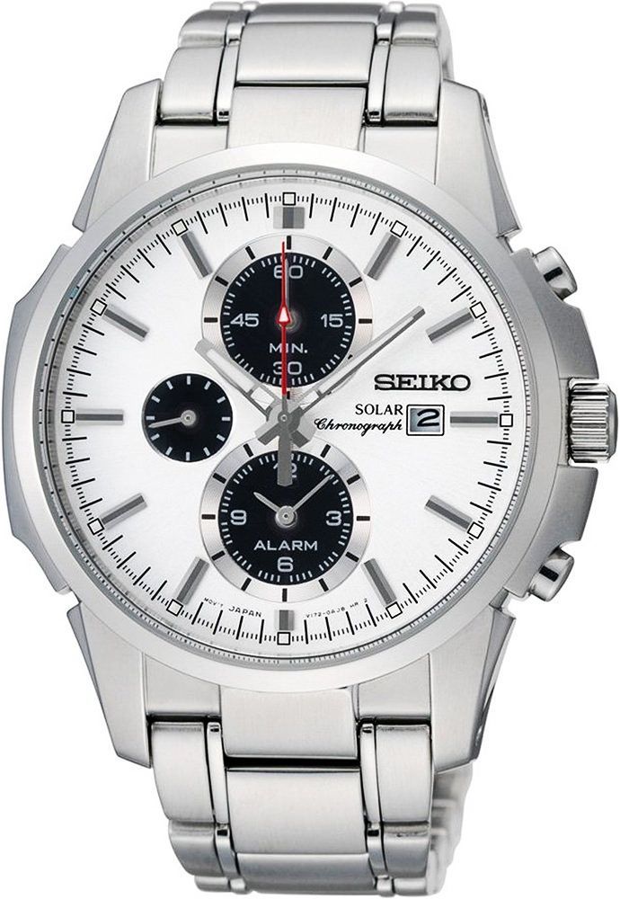 Seiko Solar  White Dial 40 mm Quartz Watch For Men - 1