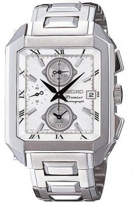 Seiko Chronograph Perpetual 35 mm Watch in White Dial For Men - 1