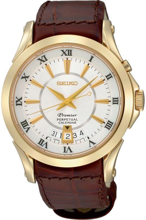 Seiko Premier Perpetual Calendar Silver Dial 42 mm Quartz Watch For Men - 1