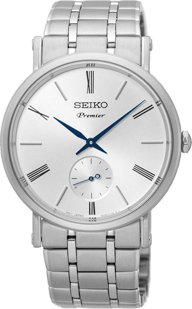 Seiko Premier  Silver Dial 38.2 mm Quartz Watch For Men - 1