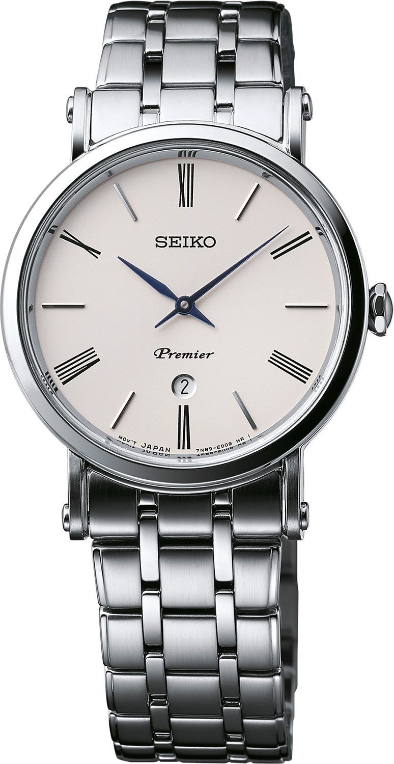 Seiko Premier Quartz White Dial 30.5 mm Quartz Watch For Women - 1