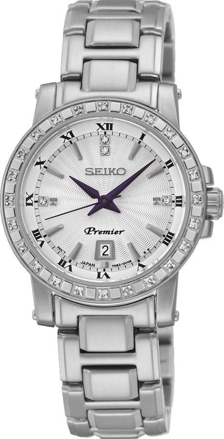 Seiko Premier Quartz Silver Dial 28 mm Quartz Watch For Women - 1