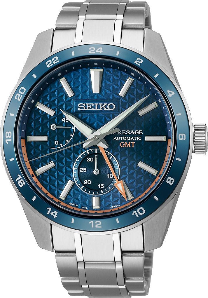 Seiko Presage Sharp Edged Series Blue Dial 42.2 mm Automatic Watch For Men - 1