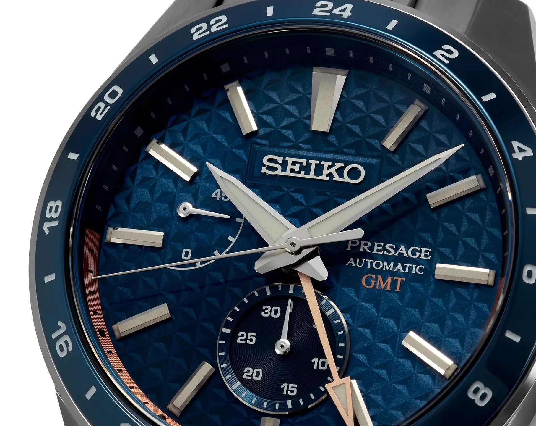 Seiko Presage Sharp Edged Series Blue Dial 42.2 mm Automatic Watch For Men - 3